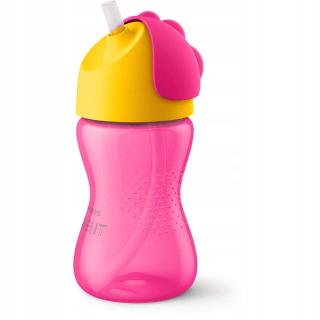 Pohár Philips Avent so slamkou 300 ml ružový